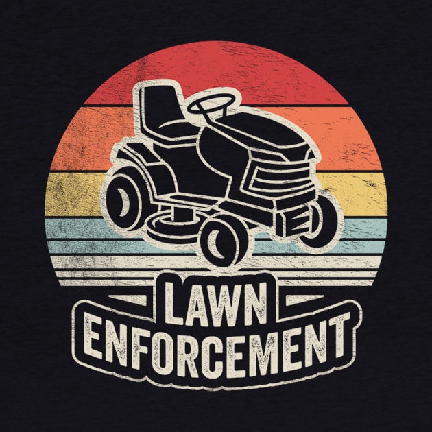 Lawn Enforcement Funny Gardening Gardener Lawn Mower Lawn Whisperer Gift For Dad by SomeRays